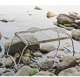 outdoor stainless steel folding barbecue rack