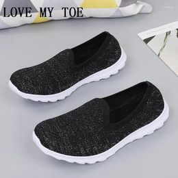 Casual Shoes 2024 Fashion Mesh Shallow Breathable Chaussure Femme Sport Flats Platform Ladies Trainers For Women Zapatos Mujer