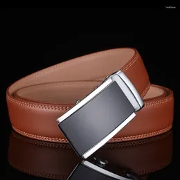 Belts Plyesxale Genuine Leather For Men Luxury Designer Waist Strap Belt Automatic Buckle Mens Slide Brand Cinto G35