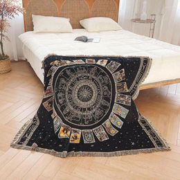 Tapestries Picnic Blankets Soft Sofa Blanket Beach Boho Throw Rugs Foldable Table Cloth Nap Yoga Mat For Meditation