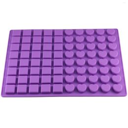 Baking Moulds 88 Holes Silicone Ice Mold DIY Creative Square Heart Shape Fruit Cream Maker Bar Kitchen Accessories