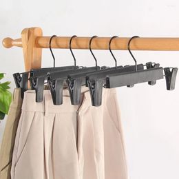 Hangers 10PCS Clothes Hanger With Adjustable Clip Pant Heavy Duty Non Slip Saving Space For Hanging Trousers/Socks/Skirts/Coats