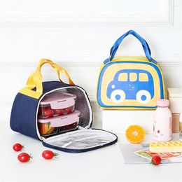 Dinnerware Insulation Bags Portable Picnic School Bento Thermal Cooler Childrens Cartoon Car Lunch Bag