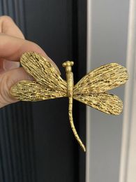 Brooches Europe And The United States Fashion Vintage Gold-plated Dragonfly Brooch Women's Jewelry