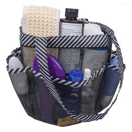 Storage Bags Bathroom Bag 8 Pockets Quick Drying Fine Mesh Hanging Handbag Shower Supplies Organiser Toiletry