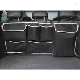 Car Organiser Trunk Back Seat Storage Box Bag 100Cm Oxford Multi-Function Black