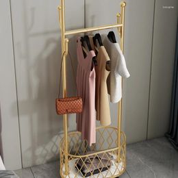 Decorative Plates Floor Vertical Internet Celebrity Hanger Thickening Bolding Clothes Rack Dirty Basket