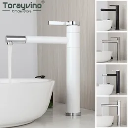 Bathroom Sink Faucets Torayvino 360 Swivel Faucet Basin Single Handle Hole Deck Mount Bathtub & Cold Mixer Water Tap