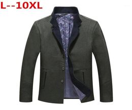 Men039s Jackets Autumn 6X 10XL And 8XL Winter Fashion Business Casual Slim Wool CoatMen039s Long Cotton Collar Trench Coat4343014