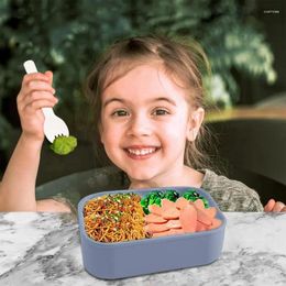 Dinnerware Silicone Lunch Box Heat-Resistant Portable Snack Storage Microwave Oven Freezer Safe Outdoor Container