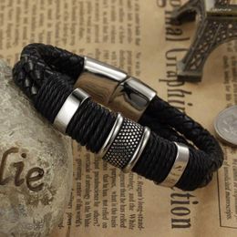 Charm Bracelets Leather Braided Metal Bracelet Men's And Women's Fashion Accessories Party Jewellery