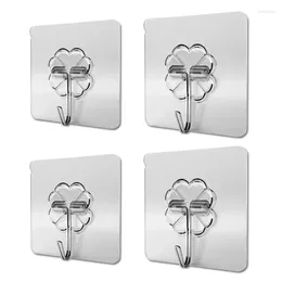 Hooks Strong Transparent Suction Cup Sucker Wall Hanger Kitchen Bathroom Wall-mounted Design Seamless Adhesive Hook