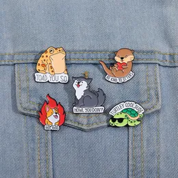childhood animals movie film quotes enamel pin Cute Anime Movies Games Hard Enamel Pins Collect Metal Cartoon Brooch Backpack Hat Bag Collar Lapel Badges