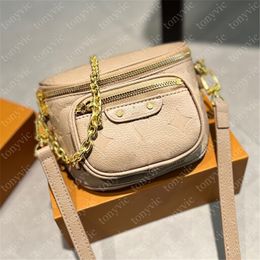 Mini Bumbag Women Designer Waist Bag Fashion Mens Fanny Pack Old Brown Flowers Chain Leather Belt Bags Chest Crossbody Fannypacks