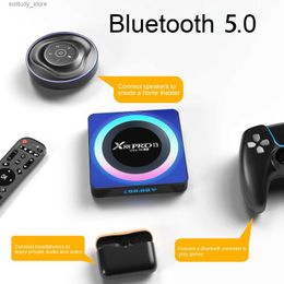 Set Top Box LEMFO X88 Pro 13 Acrylic Android TV 2023 Voice RK3528 4GB RAM 32GB ROM 8K 4K 3D HDR Wifi6 BT5.0 Media PK Q240403