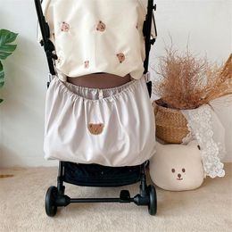 Portable Stroller Hanging Storage Bag Reusable Large Capacity Storage Bag Organizer Crib Organizer Pocket Bedside Diaper Bag