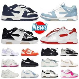 Designers Shoes Man Women Out of Office Sports Shoes Off Panda Blue Yellow Grey Black Whites Red Mens Arrow Print Dermis Low Sneakers 36-45