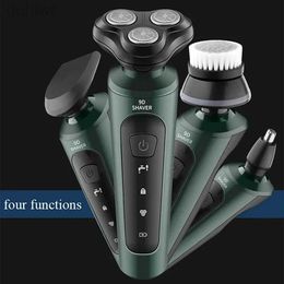 Electric Shavers New 9D for Men Waterproof Trimmer Razor Wet Dry Use Rechargeable Shaving Multi Purpose 2442