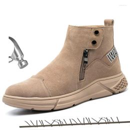 Boots Designer Shoes Men Electric Welding Work Safety Puncture Proof Indestructible Steel Toe
