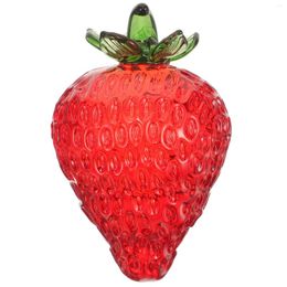 Party Decoration Tabletop Centrepiece Crystal Strawberry Ornament Office Decor Artificial Figurine