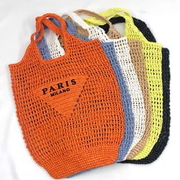 New Woven Bag Fashion Crochet Handbag Large Capacity Photography Holiday Shopping Straw Purses Sale