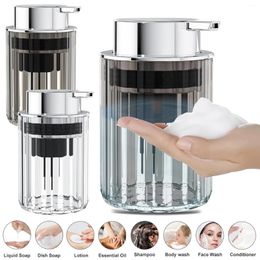 Liquid Soap Dispenser 200ml Hands Foaming For Bathroom Mousse Bottle Refillable Kitchen Push-type Dish Container
