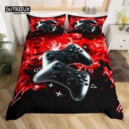 Bedding Sets Video Game Controller King Duvet Cover Gamer Set Single For Boys Girls Teens Player Microfiber Gaming Comforter