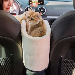 Cat Carriers Portable Carrier Bag Car Seat Pet Bed Travel Central Control Non Slip Universal Vehicle Armrest Box