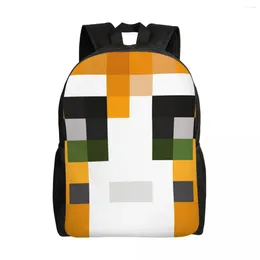 Backpack World Of Blocks For Men Women School College Student Bookbag Fits 15 Inch Laptop Video Games Bags