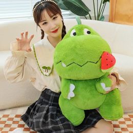 60cm Cute Dinosaur Plush Doll Kawaii Cartoon Toy Super Soft Sleeping Pillow Girls Room Decoration Childrens Birthday Gift 240325