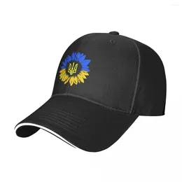 Ball Caps Ukrainian CoaBaseball Cap Arms Sunflower Y2k Retro Men Women Hip Hop Hats Custom Logo Kpop Sun Visor Snapback Gift