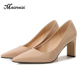 Boots Ladies High Heel Pumps Women New Shallow Mouth Design Heel Highend Solid Large Size Brand Shoes Sexy Office Work