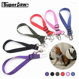 Dog Collars 1Pc Pets Dogs Cats Puppy Car Seat Safety Belt Adjustable Harness Travel Strap Lead Vehicle Seatbelt Pet Supplies LCL02