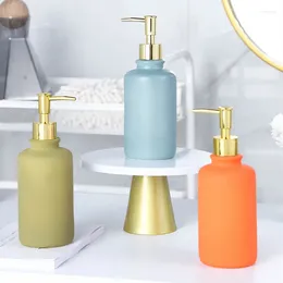 Liquid Soap Dispenser 1pc Nordic Ceramics Shampoo Bottles Bathroom Shower Gel Container Wristband Hand Household Accessories