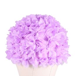 Cap Swim Swimming Forcaps Hair Bathing Flower Men Long Large Floral Adults Accessories Hat Silicone Kids