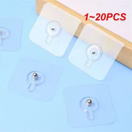 Hooks 1-20PCS Strong Adhesive Nails Wall Poster Seamless Hook Punch Free Screws Hanger Multi-Purpose Home Organisation