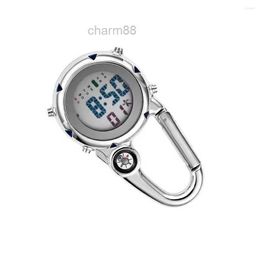 Pocket Watches Digital Carabiner Clip Sport Clock Luminous Watch Clocks Gift