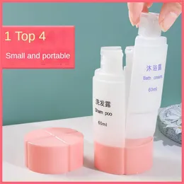 Liquid Soap Dispenser Multicolor Travel Management Shampoo Lotion Load Portable Preparation Container Subpackage 60ml Bottle Set