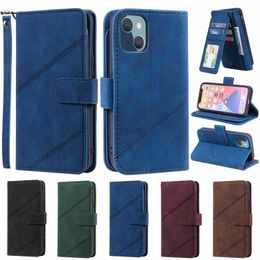 Cell Phone Cases Magnetic Leather Case For iPhone 15 14 13 12 Mini 11 Pro Max XS XR 7 8 6 Plus SE 2020 Wallet Flip Card Holder Stand Bag Cover 2442