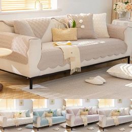Chair Covers Thicken Jacquard Sofa Cushion Pad For Living Room Non-slip Dustproof Towel Couch Cover Sectional Home Decor