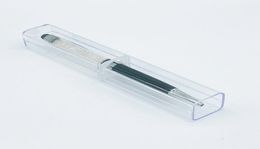 Cute Single Plastic Cases For Crystal Ballpoint Gel Pen Office School Business Supplies Wedding Gift Holder7484513