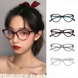 Sunglasses 2024 Triangle Cat Eye Glasses Fashion Classic Anti-blue Ultra-light Black Style Sun