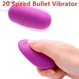 Other Health Beauty Items Hot 20 speed bullet vibrator remote control vibration stimulator G-Spot massage machine powerful Y240402