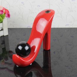 Vases Novelty Ceramic Vase High Heel Flower Floral Arrangement Art Home Decoration