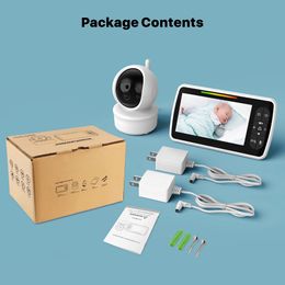 SM650 5.0 Inch Baby Monitor with Camera Wireless Video Nanny HD Security Night Vision Temperature Sleep Camera baby monitor