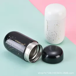 Water Bottles Egg Shaped Creative Mini Cute Insulation Internet Celebrity Starry Sky Pocket Cup