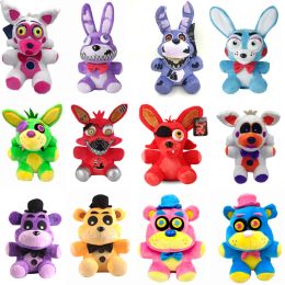 18 cm fnaf lila plysch mardröm bonnie plysch leksaker fem nätter på fredy bonnie peluche leksaker mjuka fyllda djurdockor barn gåvor