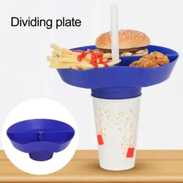 Plates Dried Fruit Tray Snack Plate Grade Plastic Divided Serving Bpa-free Container For Appetisers Candy