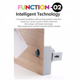 T3 Invisible Rfid Free Opening Smart Ic Card Sensor Cabinet Lock Locker Wardrobe Shoe Cabinet Drawer Door Locks