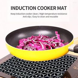 Table Mats Stove Top Mat Reusable Induction Silicone Non-stick Easy To Clean Cooktop Kitchen Accessories